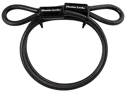 Master Lock, Steel Looped Ends, Long, 85DPF, Black, 4 ft. Cable von Master Lock