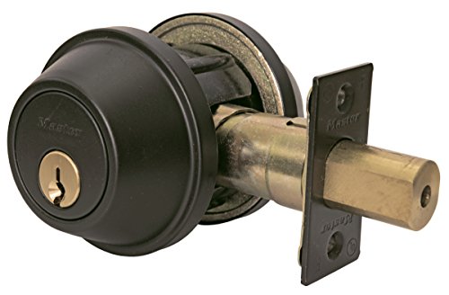 Master Lock DSCHSD10B Heavy Duty Single Cylinder, Grade 2 Commercial Deadbolt with Bump Stop, Oil Rubbed Bronze Finish von Master Lock
