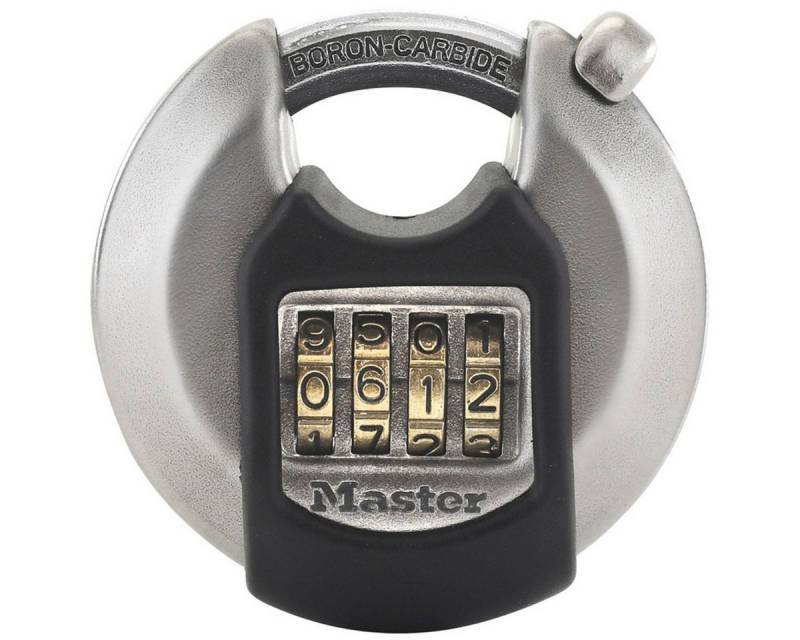 Master Lock Disk-Zahlenschloss aus Edelstahl M40EURDNUM Diebstahlalarm von Master Lock