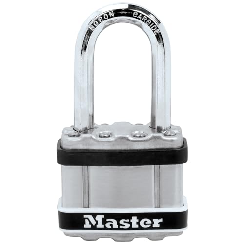 MASTER LOCK Hochleistungsvorhängeschloss [Stahl, Gehäuseabdeckung aus Edelstahl] M1EURDLFSTS – Gesichere Boote und Tore in mariner Gegegend von Master Lock