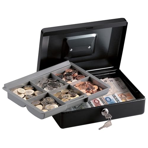 MASTER LOCK Geldkassette [Schlüssel] [Tragegriff] [Münzbrett] CB-10ML - Sichern und Organisieren Geld von Master Lock