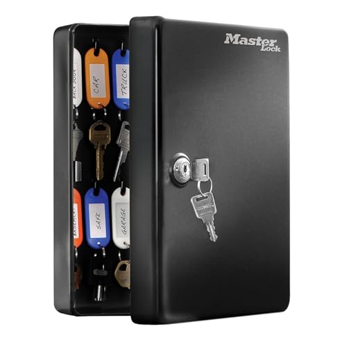 MASTER LOCK Schlüsselschrank [Schlüsselschloss] [25 Schlüsselhaken] KB-25ML - Enthält 25 Schlüsseletiketten von Master Lock