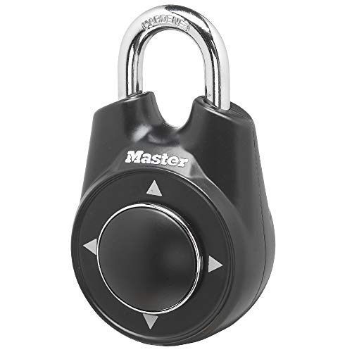 Master Lock Locker Lock 1500iD Set Your Own Directional Combination Vorhängeschloss, 1 Pack, Schwarz von Master Lock