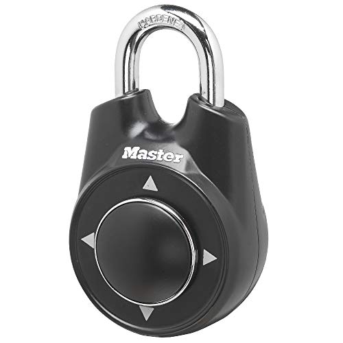 Master Lock 1500iD Set Your Own Richtungskombinationsvorhängeschloss, Schwarz von Master Lock