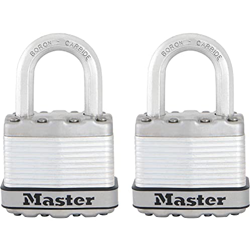 MASTER LOCK Hochleistungsvorhängeschloss [Schloss mit Schlüssel] [Laminierter Stahl] [Wetterfest] M1EURT - Ideal für Lagerräume, Garagen etc. von Master Lock