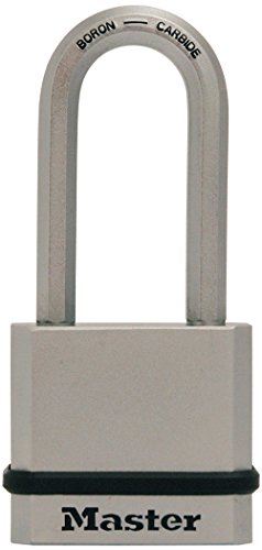 Master Lock M530XKADLHCCSEN Vorhängeschloss mit ummanteltem Bügel und 5,1 cm Bügelabstand, gleichschließend, 1,9 cm breit 1er-Pack Keyed Alike von Master Lock
