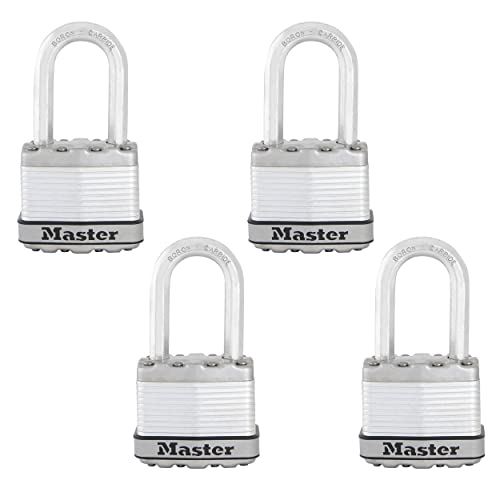 Master Lock Padlock, Magnum® Laminated Steel Lock, 1-3/4 in. Wide, M1XQLF (Pack of 4-Keyed Alike) von Master Lock