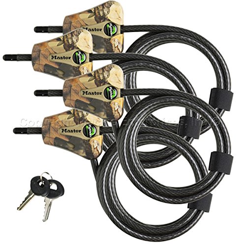 Master Lock - Python Trail Camera Adjustable Camouflage Cable Locks 8418KA-8 CAMO 8-pack von Master Lock