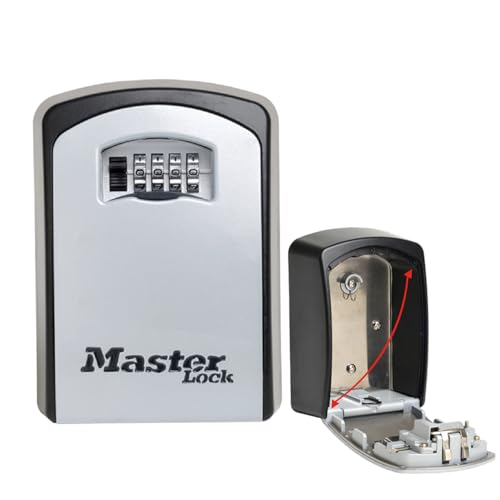 Master Lock Schlüsseltresor Extra Large, Wandhalterung, Aussen, 14.6 x 10.6 x 5.3 cm, Schlüsselsafe von Master Lock