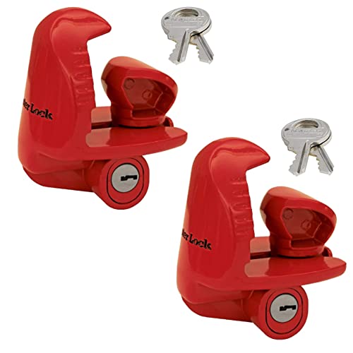 Master Lock - Universalgröße passend für 4,8 cm, 5,1 cm und 6,4 cm Kupplungen – Anhängerschlösser #389DAT, 2 Stück von Master Lock