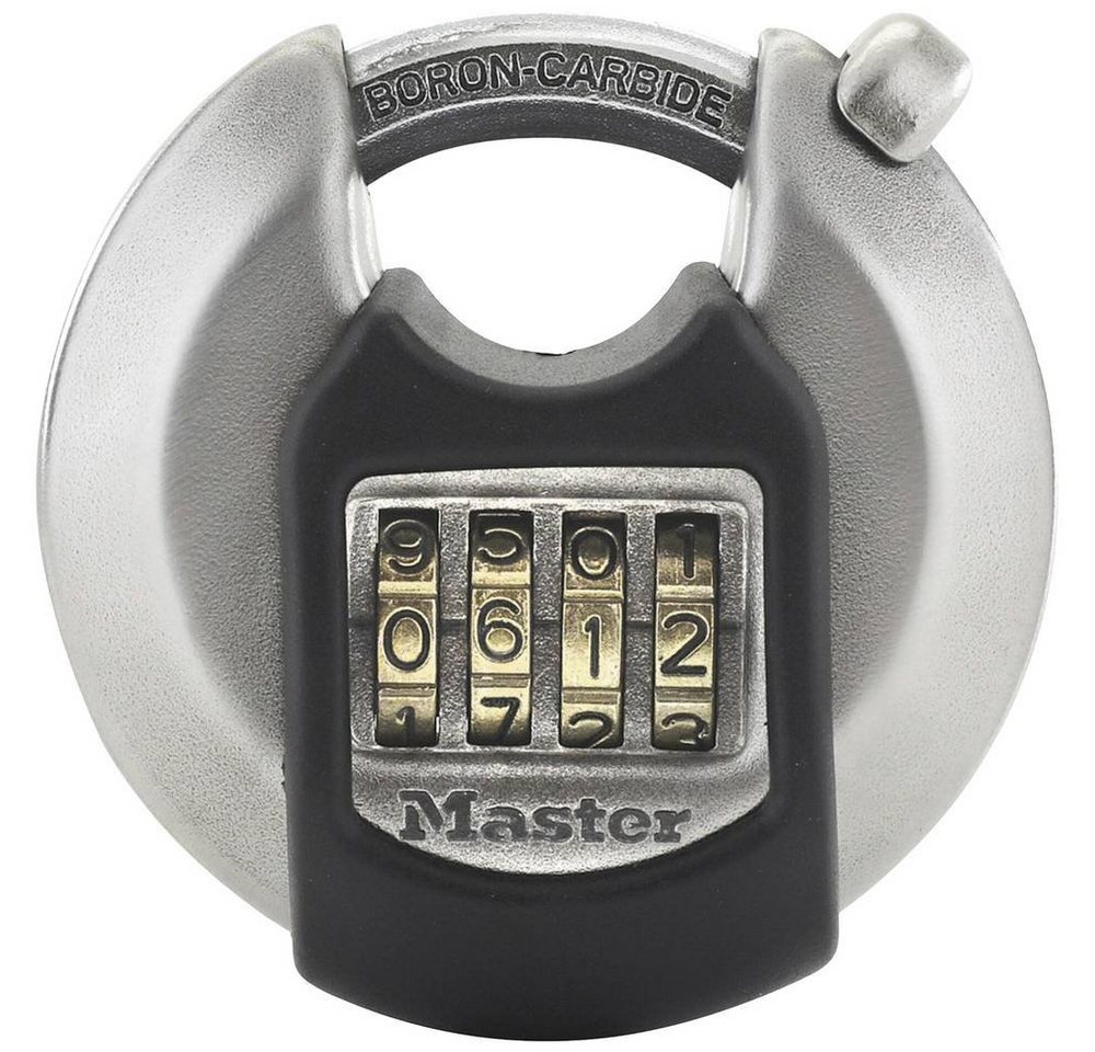 Master Lock Vorhängeschloss Disk-Zahlenschloss aus Edelstahl von Master Lock