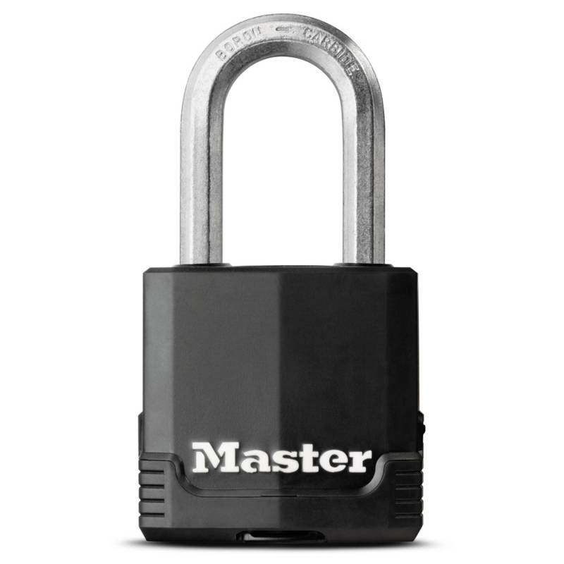 Master Lock Vorhängeschloss Excell M115EURDLF Laminiert Schwarz von Master Lock