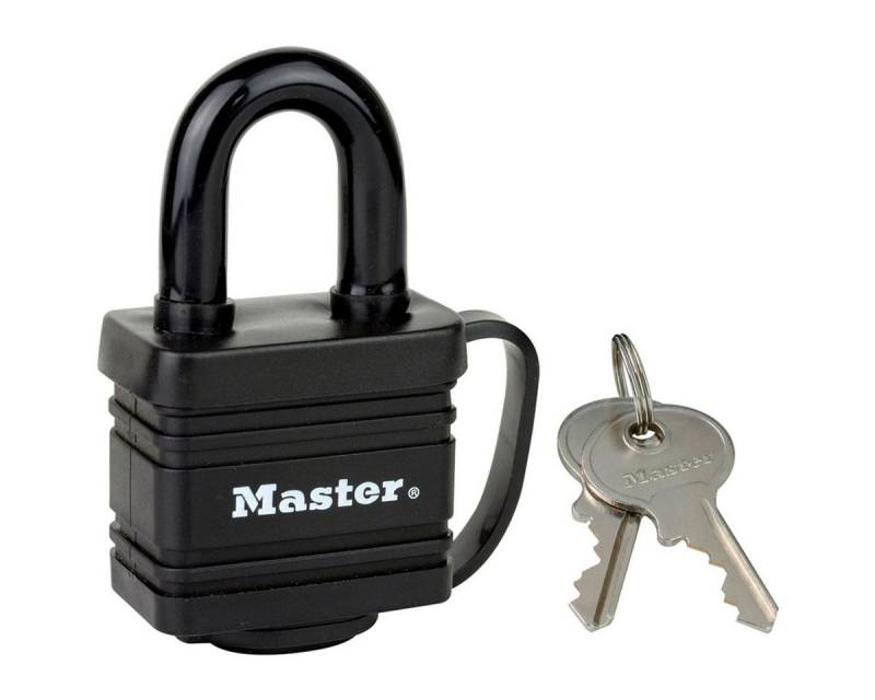 Master Lock Vorhängeschloss mit Sicherheitsklasse 5 7804EURT Diebstahlalarm von Master Lock