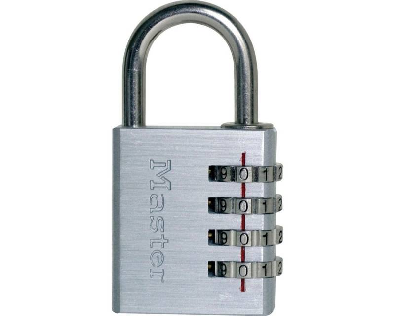 Master Lock Zahlenschl. aus Alu. 4-stell. Zahlenk. 40mm Diebstahlalarm von Master Lock