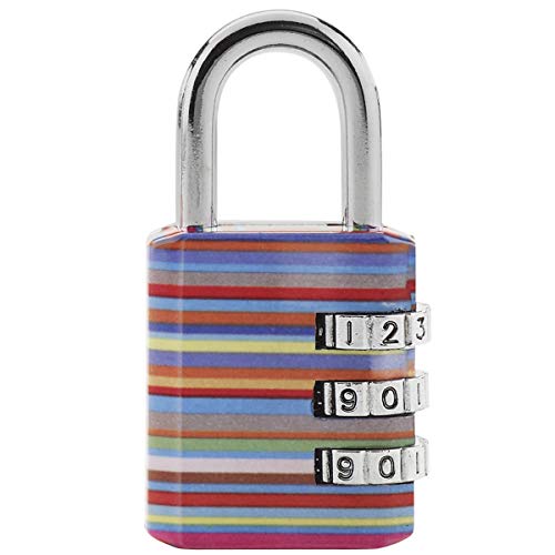 Master Lock 1509EURDAST Zahlenschloss mit Aufgedruckte Muster, Zufällige Farbe, 6,2 x 3,2 x 1,4 cm von Master Lock