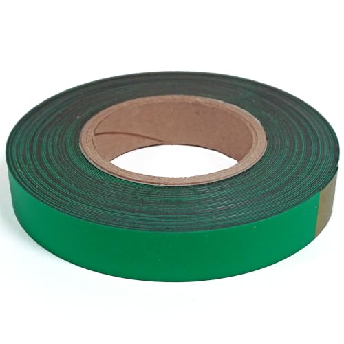 Flexibler Magnetstreifen mit grüner Vinylbeschichtung, 0,3 mm dick, 2,5 cm hoch, 15,7 m, 1 Rolle Flexibler Magnetstreifen mit grüner Vinylbeschichtung, 0,3 mm dick, 2,5 cm hoch, 15,7 m, 1 Rolle von Master Magnetics