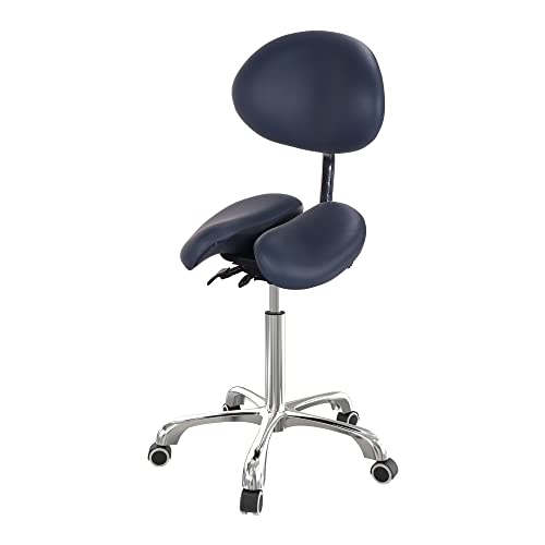 Master Massage Berkeley Sattelstuhl Split-Seat mit Kippoptionen Höhenverstellbar, 40cm x 38cm x 53cm- 71cm (L x B x H) von Master Massage