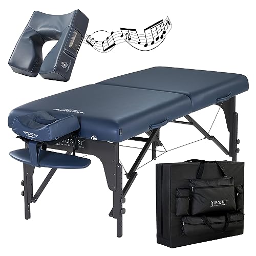 Master Massage Klappbar Mobile Massagebank Massageliege Behandlungsliege aus Holz, königsblau, 71cm von Master Massage