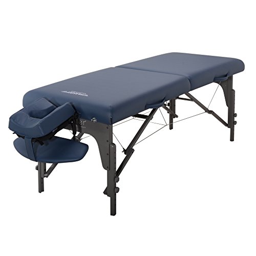 Master Massage Monclair Mobil Massageliege Reiki Kosmetikliege Therapiebett Klappbar Holz 71cm Königsblau, Köngisblau von Master Massage