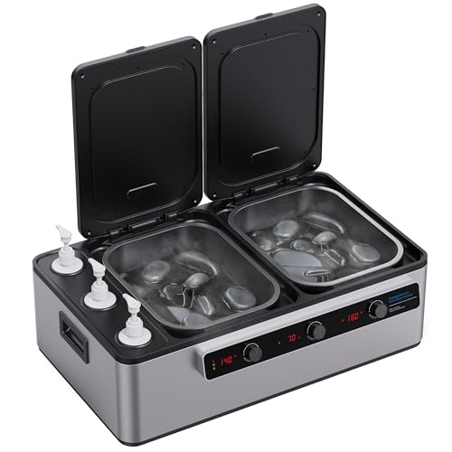 Master Massage Multifunktion Massagestein Hot Stone Massageöl Erwärmer 2in1 Spa Gerät von Master Massage