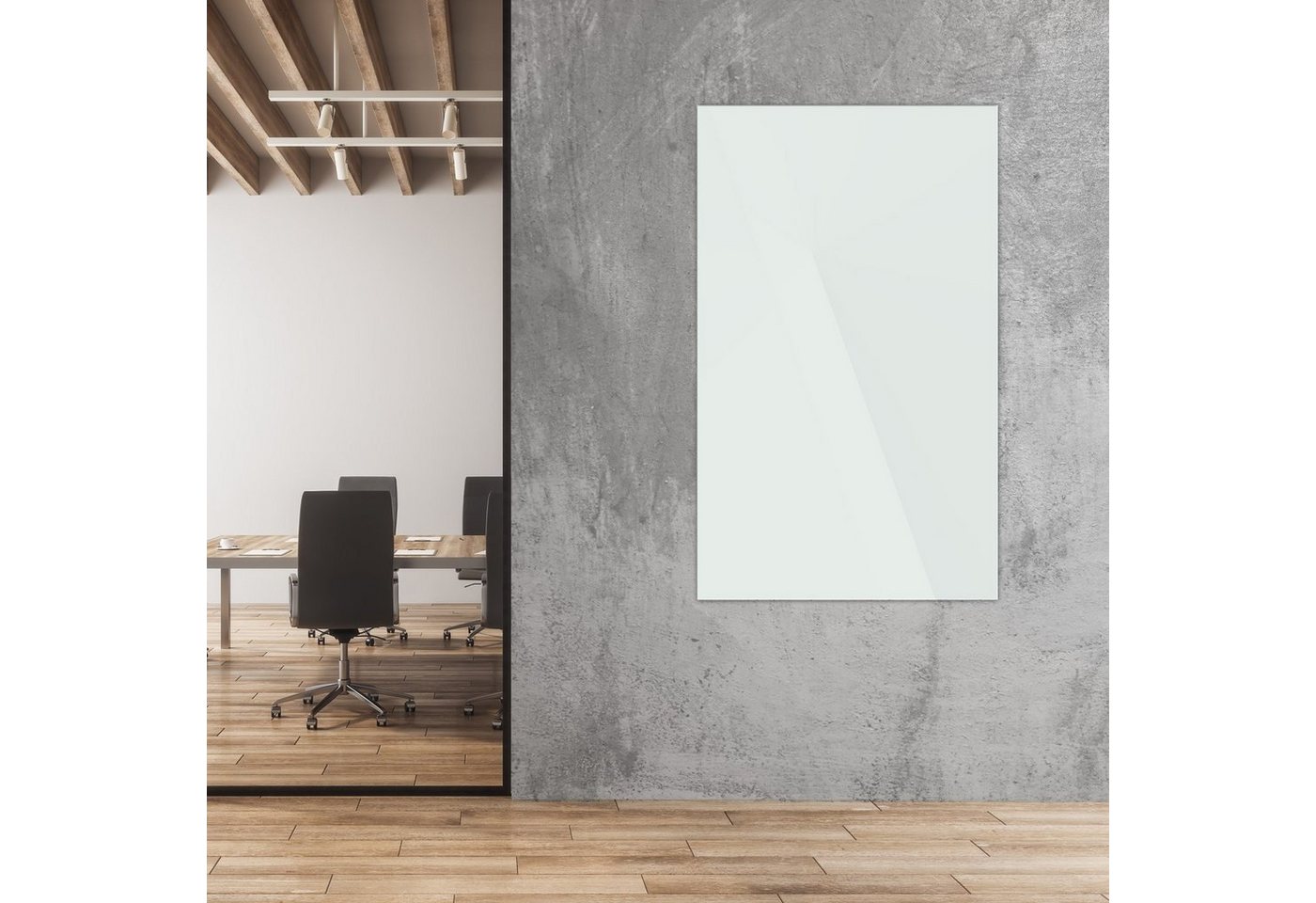 Master of Boards Magnettafel Glas-Whiteboard, Rahmenlose Glasmagnettafel, 45 x 60 cm, Sicherheitsglas von Master of Boards