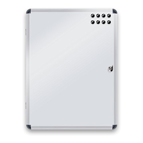 Mob Schaukasten 4xA4 Wetterfest inkl. 8 Magnete Infokasten Aushangkasten Magnetisch & beschreibbar Plakatschaukasten mit Alurahmen & Acrylglas von Master of Boards