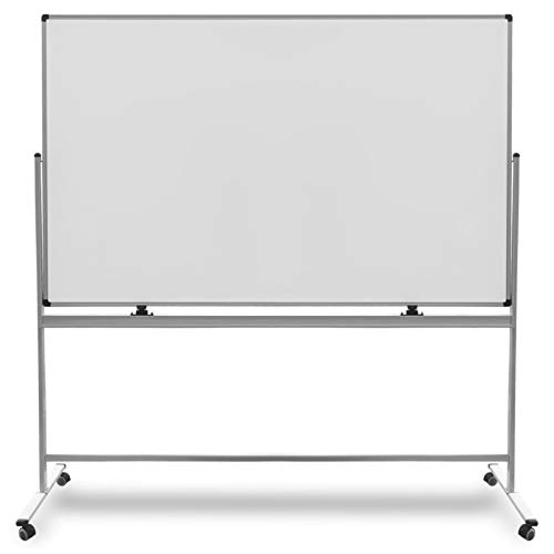 Mobiles Whiteboard | Magnet Tafel mit Fahrgestell und schutzlackierter Oberfläche | fahrbare Stativdrehtafel in 5 Größen (100 x 150 cm) von Master of Boards