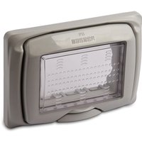 Wasserdichter Abdeckrahmen IP55 3 Module für Modo und Mix grau 43503 - Master von Master