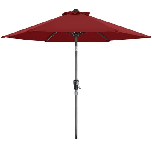 MasterCanopy 230 cm Sonnenschirm Patioschirm Gartenschirm Terrassenschirm Tischschirm Martkschirm, Burgund MasterCanopy 230 cm Sonnenschirm Patioschirm Gartenschirm Terrassenschirm Tischschirm Martkschirm, Burgund von MasterCanopy