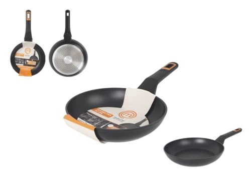 MasterChef Pfanne aus geschmiedetem Aluminium – mit Keramikbeschichtung | Antihaftbeschichtung, langlebig, robust – mit 2,5 mm Dicke | geeignet für Gas, Elektro, Glaskeramik und Induktion (20 cm) von MasterChef