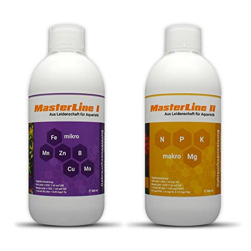 MasterLine I Eisendünger mit Mikronährstoffen (Profiset I + II (2x500ml)) von MasterLine