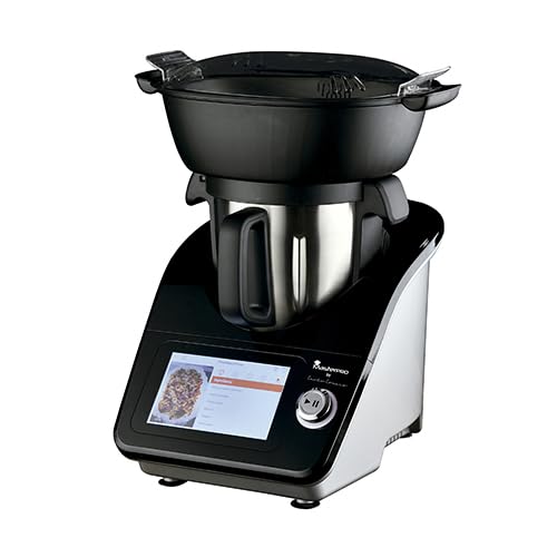 MasterPRO BY CARLO CRACCO - Multifunktions-Küchenroboter 1000W - 4,5L Edelstahlbehälter - 7“ LED TFT Display - 12 Funktionen - Temperatur- und Timersteuerung von MasterPRO
