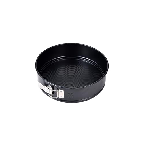 MasterPRO FOODIES COLLECTION - Abnehmbare Form aus Kohlenstoffstahl - Antihaftbeschichteter, geriffelter Boden - Stahlverschluss - Ofen- und mikrowellengeeignet - Leicht zu reinigen von MasterPRO