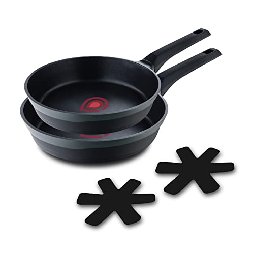 MasterPRO Gastro Reeco Set of 2 Frying Pans with 20 and 24 cm Diameter Heatdot Recycled Cast Aluminium Non-Stick Coating Soft Touch Handle For All Cooking Environments For All Kitchens von MasterPRO
