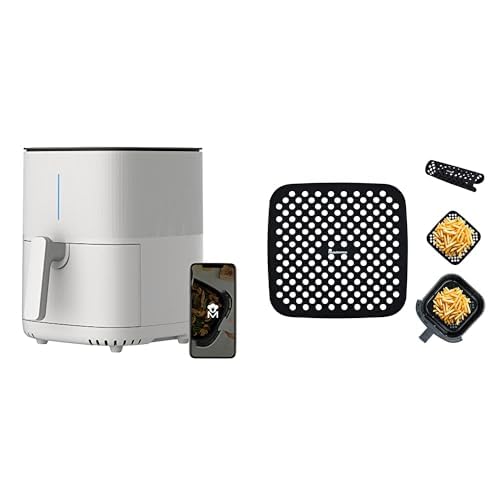 MasterPRO I-ROCKET 500 - Heißluftfritteuse 1500W 5L - 12 Programme - App & WiFi Steuerung - Antihaftbeschichtung - Rezeptbuch Online - Silikon Liners von MasterPRO