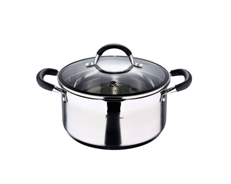 MasterPRO Kochtopf Masterpro Topf mit Deckel foodies bgmp-1502-bk Edelstahl 5 L 24 x 12 c MasterPRO Kochtopf Masterpro Topf mit Deckel foodies bgmp-1502-bk Edelstahl 5 L 24 x 12 c von MasterPRO