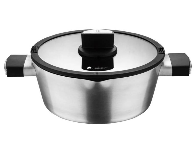 MasterPRO Kochtopf Masterpro by Roland Trettl Alu-Kochtopf Topf Ø 20 cm mit Glasdeckel von MasterPRO