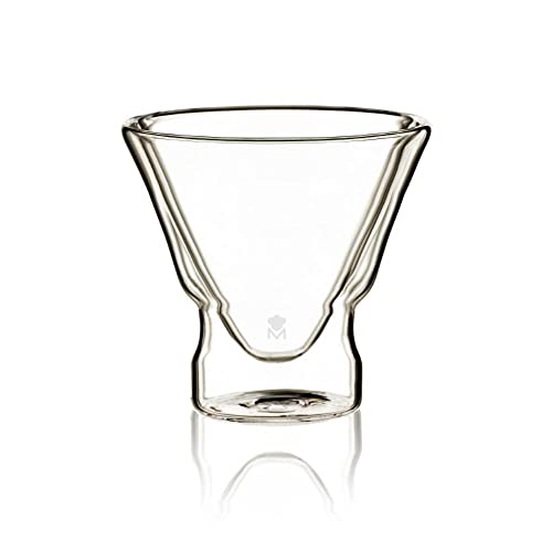 MasterPRO Mi Xology - Juego de 2 Vasos de Coctel 230ML de Borosilicanto Transparente - Soporta Cambios Bruscos de Temperatura - Acabado Doble Cristal - Apto lavavajillas - Libre de Tó Xicos von MasterPRO