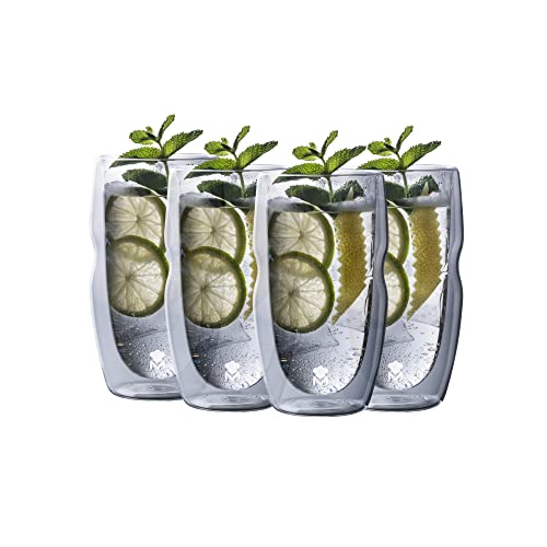 MasterPRO Mi Xolology - 4er Set Likörgläser 50ML - Aus Borosilikat Doppelwandig - Transparentes Finish - Geeignet von -20º bis 200º - Spülmaschinenfest MasterPRO Mi Xolology - 4er Set Likörgläser 50ML - Aus Borosilikat Doppelwandig - Transparentes Finish - Geeignet von -20º bis 200º - Spülmaschinenfest von MasterPRO