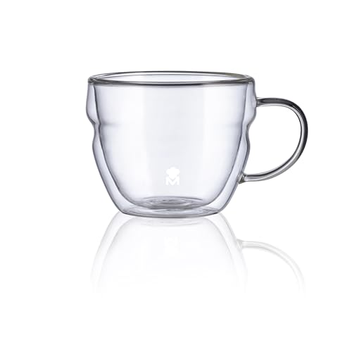 MasterPRO Foodies Mixolology - 380 ml Cup -Spiel - bestehend aus resistenter doppelte Borosylglaswand - Praktische Tassen Geeignete Mikrowellen - elegant und resistent von MasterPRO