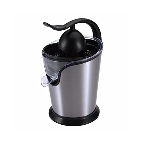 MasterPro Foodies | Entsafter Elektrisch 100W | Aus Edelstahl | Fruchtpresse mit Fruchtfleischfilter | Oszillierender Arm | Tropfsicherer Ausgießer von MasterPRO