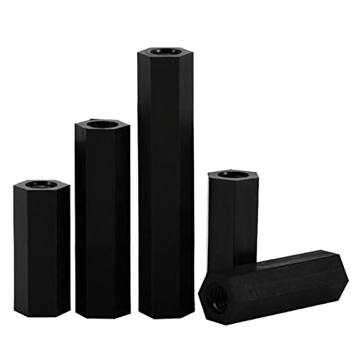 M2-M4 schwarzer Nylon-Sechskant-Abstandshalter mit Innengewinde, Kunststoff, Doppelpass-Sechskantgewinde, Isolationssäulen-Säulenmutter von MasterUnion