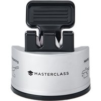 MasterClass Smart Sharp Sharpener Dual de Messer mit 2 Bohrern zum Schärfen und Abziehen von Messern de Edelstahl und Keramik, Silber von Masterclass