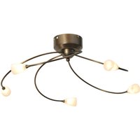 Breit gespannte LED Deckenleuchte Modern Braun von Masterlight