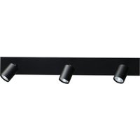 Deckenlampe Schwarz 3-flammig Metall GU10 70 cm von Masterlight