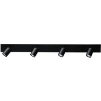 Deckenstrahler 4-flammig Schwarz 100 cm Metall ELSIE von Masterlight