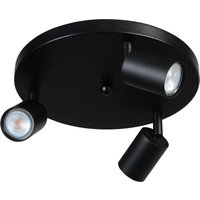 Deckenstrahler Schwarz 3-flammig Metall GU10 Ø 35 cm Deckenstrahler Schwarz 3-flammig Metall GU10 Ø 35 cm von Masterlight