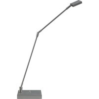 Dimmbare LED Tischleuchte DENIA in Nickel matt von Masterlight