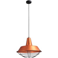 Große Hängelampe Kupfer Ø45cm Ziergitter E27 Loft von Masterlight