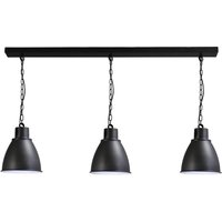 Große Hängelampe Schwarz Metall Made in EU Premium von Masterlight